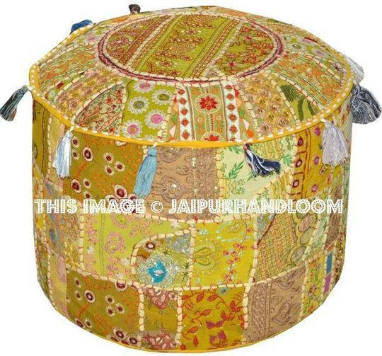 Wales Ottomans & Poufs - 18X13 inches-Jaipur Handloom