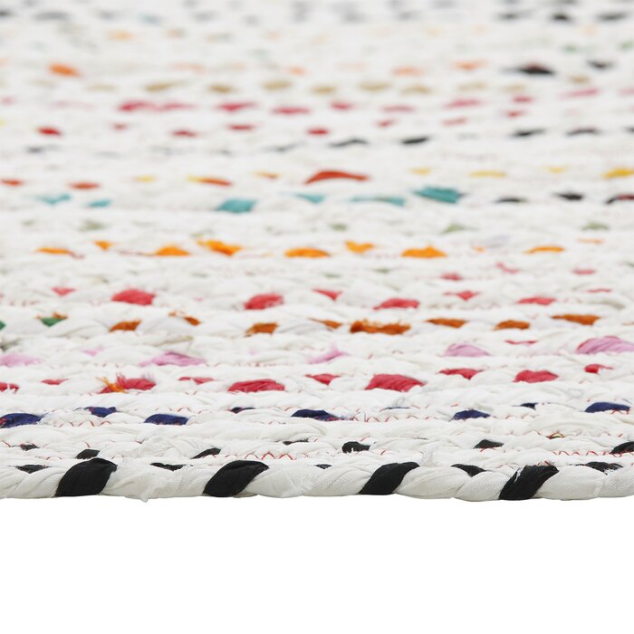 Jaipur Handloom -White / Ivory / Beige Round Rugs UK Cotton Round Rugs for Living room Dining Area