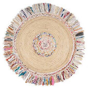 5 Ft X 5 Ft Round Bedroom Area Rug, Reversible Indoor Outdoor Rugs