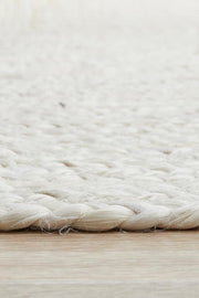 White Jute Round Rug, Large Round Indoor Area Rug | Jaipur Handloom
