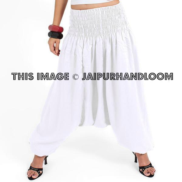 White female harem pants