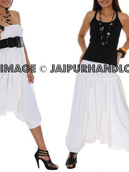 White female harem pants