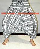 White om harem pants dancewear-Jaipur Handloom