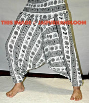 White om harem pants dancewear-Jaipur Handloom