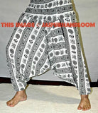White om harem pants dancewear-Jaipur Handloom