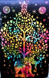 Wholesale Tapestry Wall hanging- 5 pcs lot - Twin Tree of life Tapestries-Jaipur Handloom
