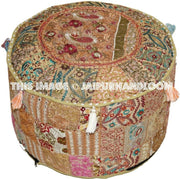 Whyalla Pouf ottomans - 22X12 inches-Jaipur Handloom