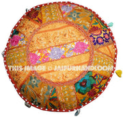 Willoughby Pouffe - 22X12 inches-Jaipur Handloom