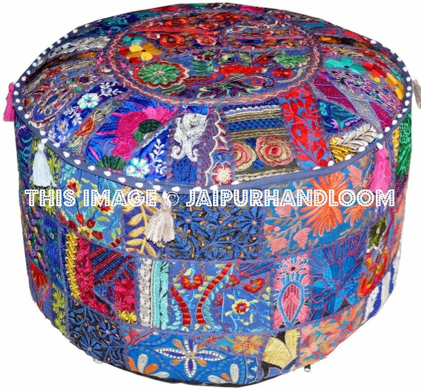 Wodonga Poufs - 22X12 inches-Jaipur Handloom