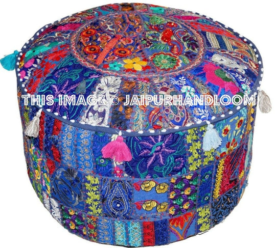 Wodonga Poufs - 22X12 inches-Jaipur Handloom