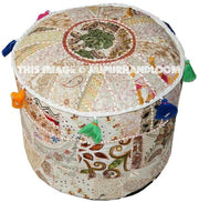 Wollongong Pouf ottomans - 18X13 inches-Jaipur Handloom