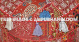 XL Huge tufted Pouf Ottoman floor pillow round Bean bag-Jaipur Handloom