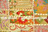 Yellow 24x24" Bohemian embroidered cushions for living room furniture sofa-Jaipur Handloom