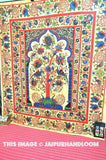 Yellow tree of life tapestry bedspread Hippie Tapestries for dorm-Jaipur Handloom