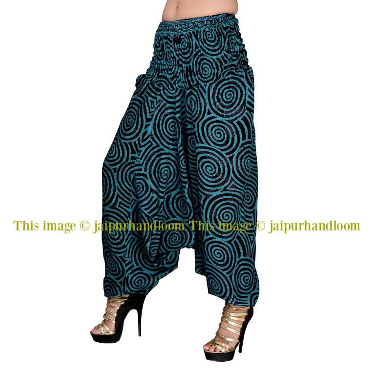 Buy FusFus Women's Printed Harem Pant/Afghani Pant/Palazzo/Pyjama/Jump Suit  (F0314, Pack of Two) Multicolour Slim at Amazon.in
