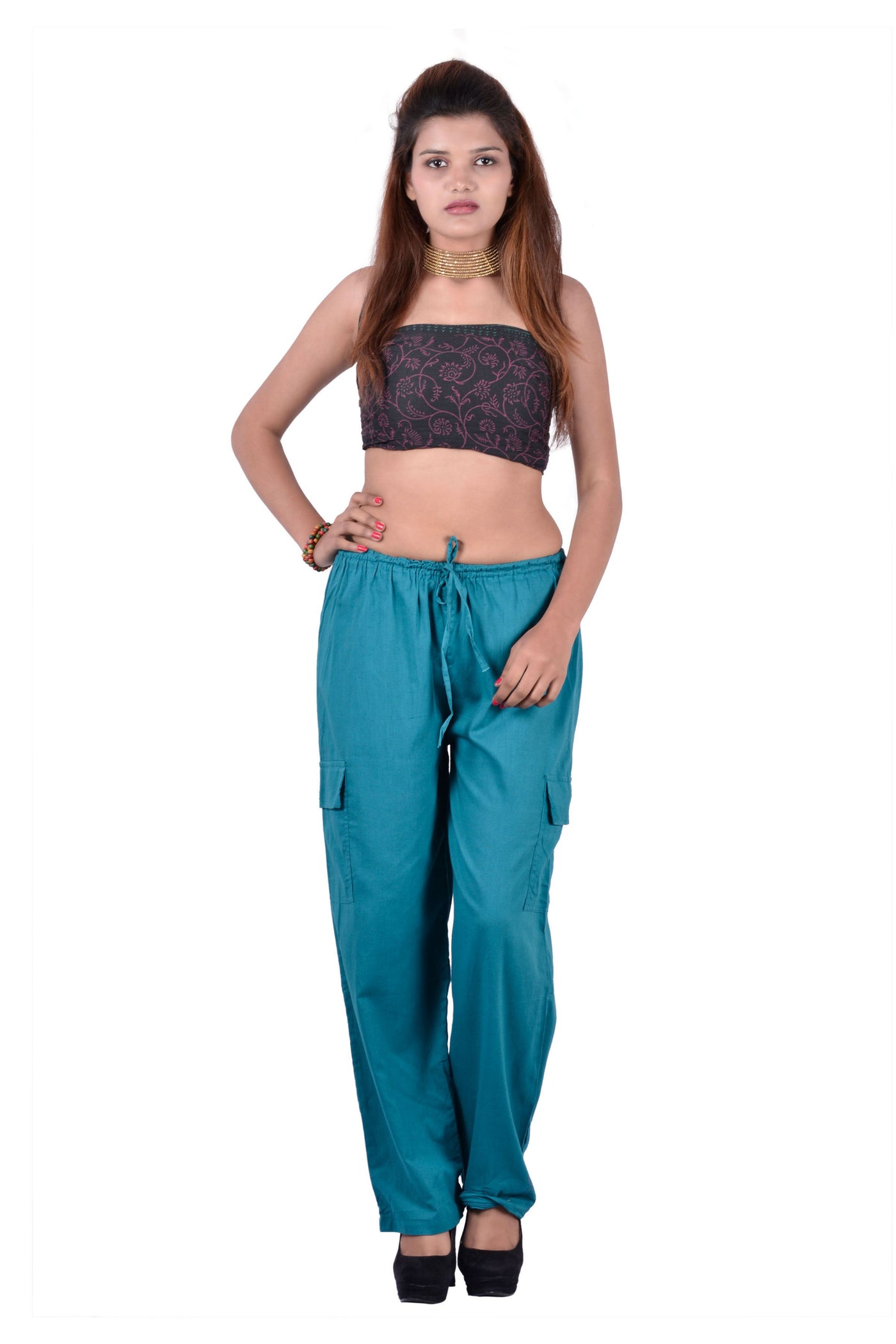 Aladdin Afghani Long Women Trousers Baggy Loose Summer Pants-Jaipur Handloom
