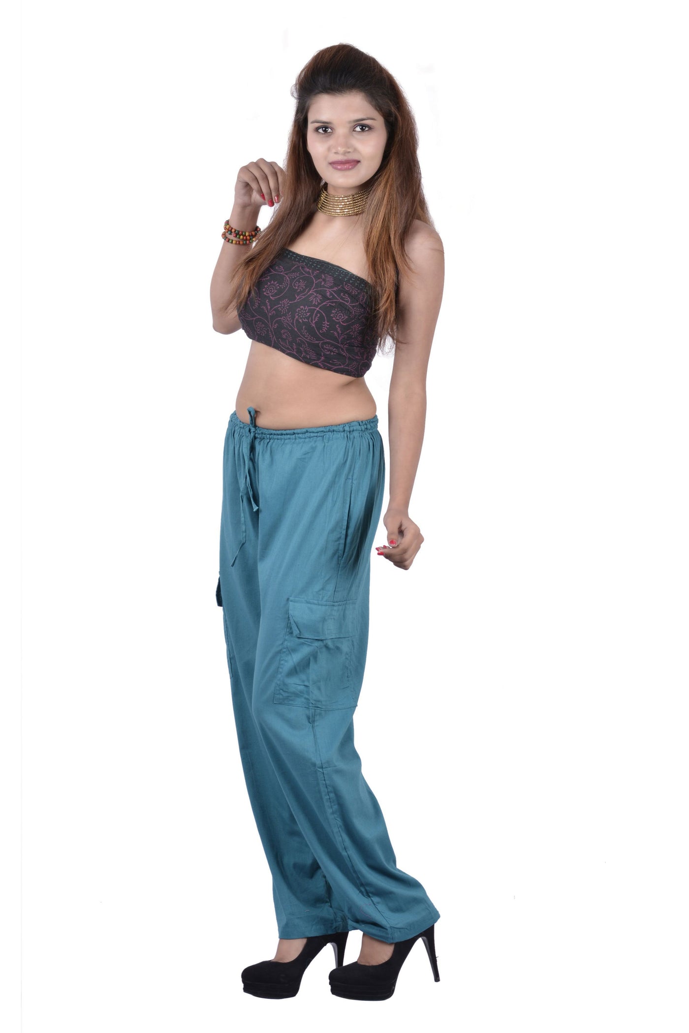 Aladdin Afghani Long Women Trousers Baggy Loose Summer Pants-Jaipur Handloom