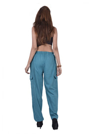 Aladdin Afghani Long Women Trousers Baggy Loose Summer Pants-Jaipur Handloom