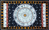 black and white zodiac tapestry bohemian dorm horoscope wall tapestry