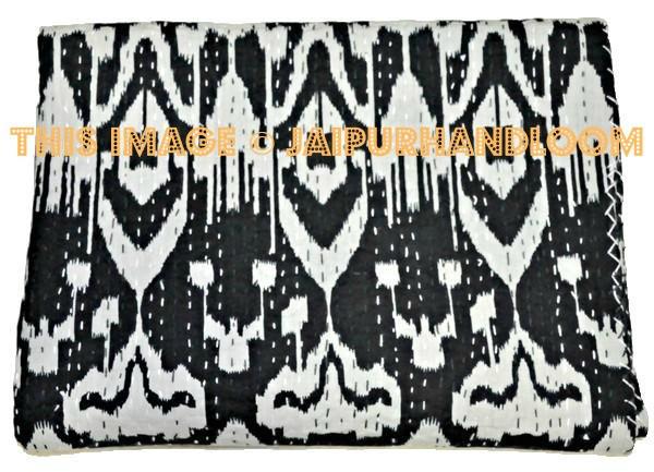 black ikat quilt queen ikat bedspread bed cover
