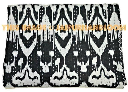 black ikat quilt queen ikat bedspread bed cover