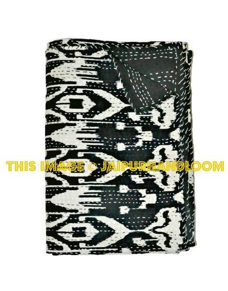 black ikat quilt queen ikat bedspread bed cover