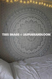 bohemain grey ombre tapestry wall hanging dorm room full size bedding-Jaipur Handloom