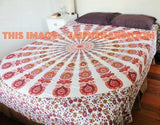 bohemian dorm room mandala bedding cotton indian bedspread tapestry-Jaipur Handloom