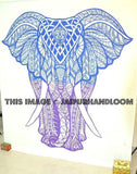 bohemian elephant tapestries psychedelic dorm tapestry wall hanging-Jaipur Handloom