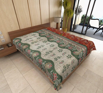 bohemian kantha throw indian kantha blanket twin kantha bedding coverlet AS45-Jaipur Handloom