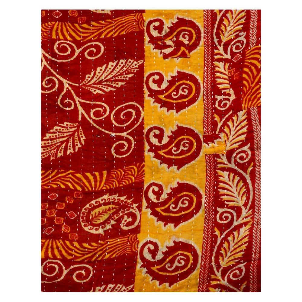 bohemian kantha throw indian kantha blanket twin kantha bedding coverlet AS45-Jaipur Handloom