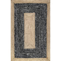 bohemian living room area rug 4'X6' , Jute Rug Runner, Cotton Rug for Kitchen