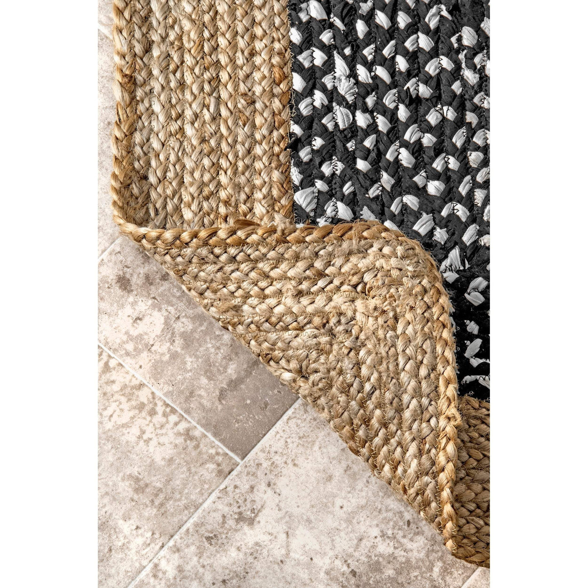 bohemian living room area rug 4'X6' , Jute Rug Runner, Cotton Rug for Kitchen