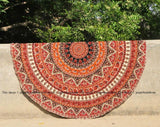 bohemian round sofa chair cover elegant cotton tablecloth boho yoga mat-Jaipur Handloom