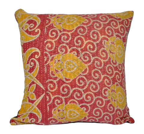 bohemian sofa pillows indian cotton kantha cushion cover bedroom shams