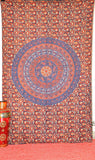 bohemian trippy tapestry hippie psychedelic wall hanging for dorm room-Jaipur Handloom