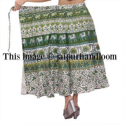 bohemian women skirts long rapron skirts evening party dress stylish beach dress in cotton-Jaipur Handloom