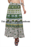 bohemian women skirts long rapron skirts evening party dress stylish beach dress in cotton-Jaipur Handloom