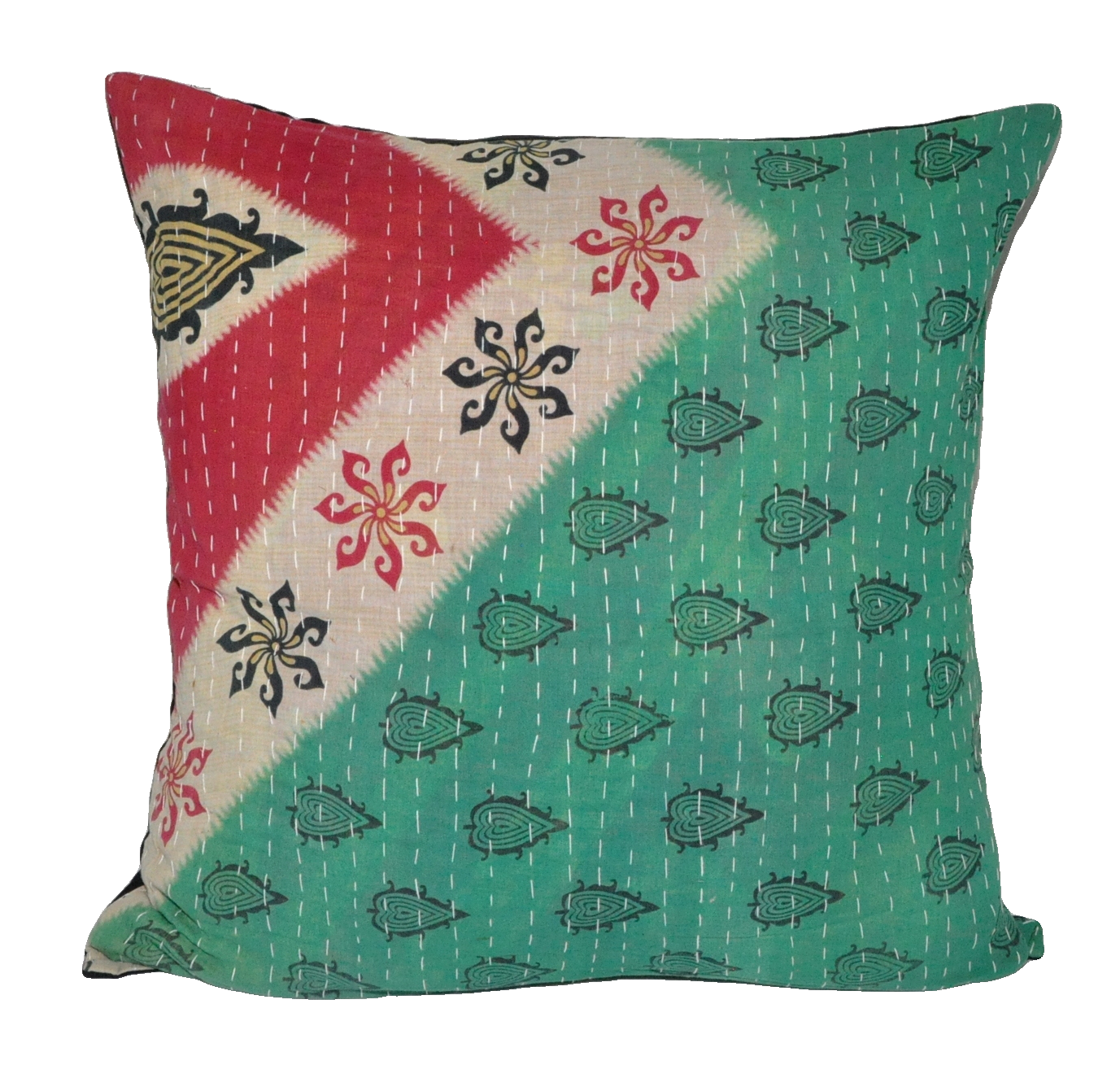 boho decorative kantha pillows large sofa couch cushions