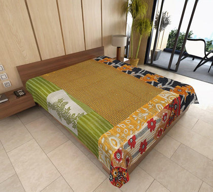 Buy vintage kantha throw on sale Indian Handmade Kantha Bedspread-Jaipur Handloom