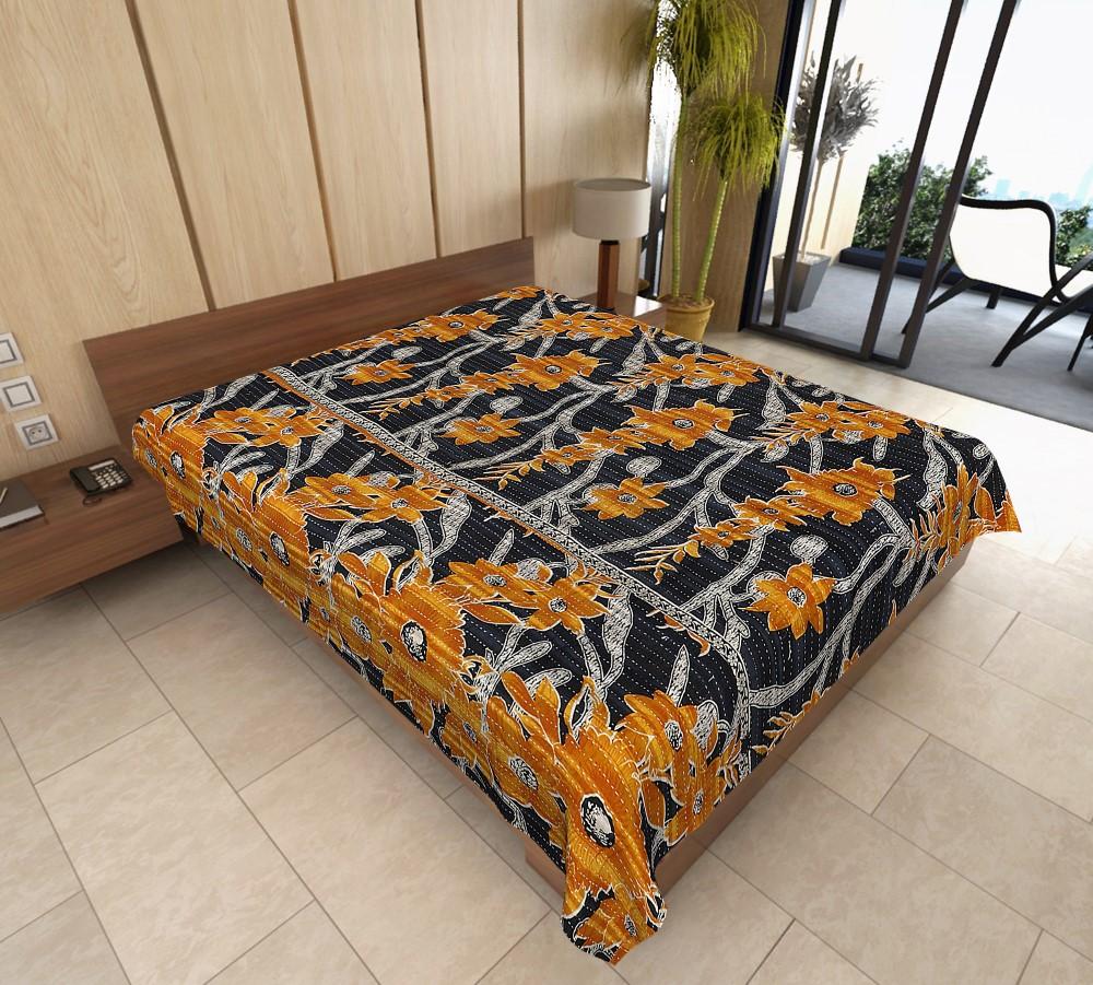 Buy vintage kantha throw on sale Indian Handmade Kantha Bedspread-Jaipur Handloom