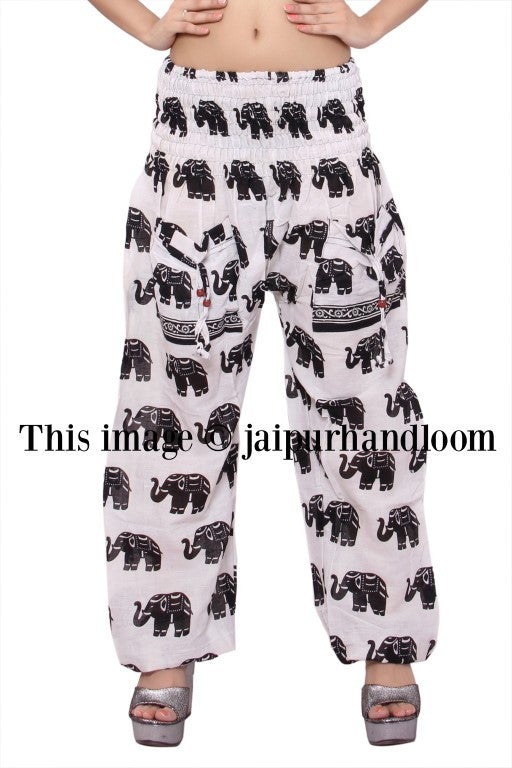 cool burning man harem pants thai fisherman pants boho yoga pants-Jaipur Handloom