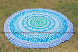 cotton mandala round bedsheet hippie beach throw cotton beach towels-Jaipur Handloom