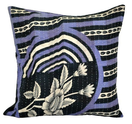 cute baby room cushions indian kantha dining chair cushions pillow cases - p106-Jaipur Handloom