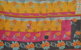 vintage sari kantha throw quilt