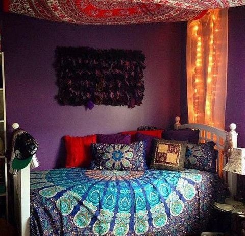 decorative mandala curtain bohemian sofa cover throw blanket-Jaipur Handloom