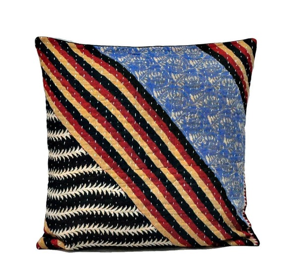 cheap cute decorative sofa pillows indian kantha cushion covers - C24-Jaipur Handloom