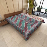 dorm room full size bedding hand stitched kantha sofa throw blanket-Jaipur Handloom