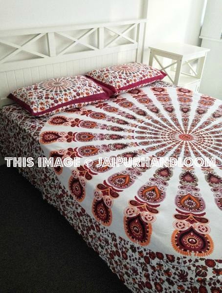 dorm room mandala bedding full size bedspread cool college tapestries-Jaipur Handloom