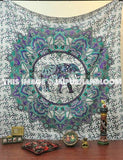 elephant mandala tapestry dorm room curtains cool college tapestry ideas-Jaipur Handloom